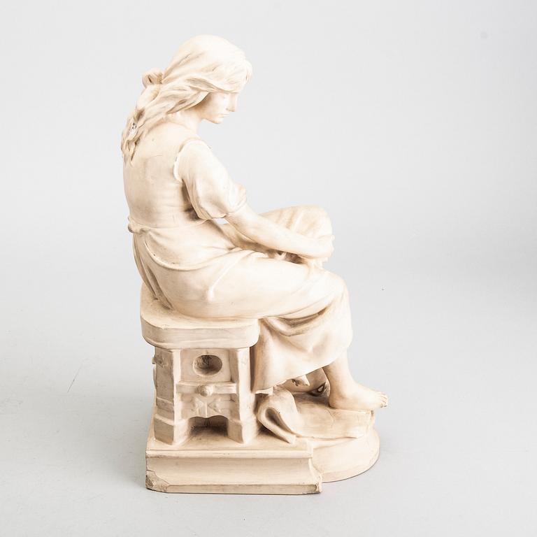 Sculpture earthenware, L.P. Jörgensen, after Eugène-Antoine Aizelin, Copenhagen.
