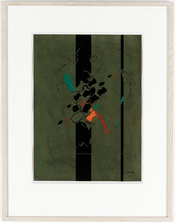 NILS KÖLARE, blandteknik. Signerad.