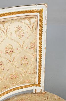 STOLAR, ett par, gustavianska, Sven Andersson (1748-1805 Knipered), Lindome.