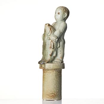 Michael Schilkin, a stoneware sculpture, in two parts, Arabia, Finland, 1940s.
