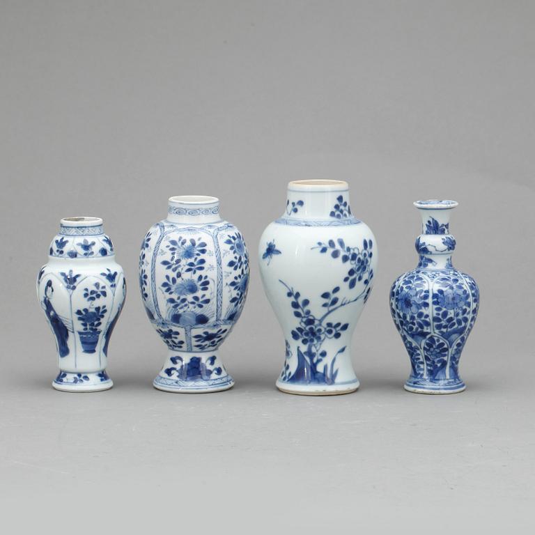 TEDOSOR, 4 st. Porslin. Kina. 1700-tal.