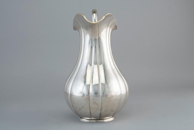 A WINE PITCHER, Ovchinnikov Moscow 1860-70 s. Height 30 cm, weight 1252 g.