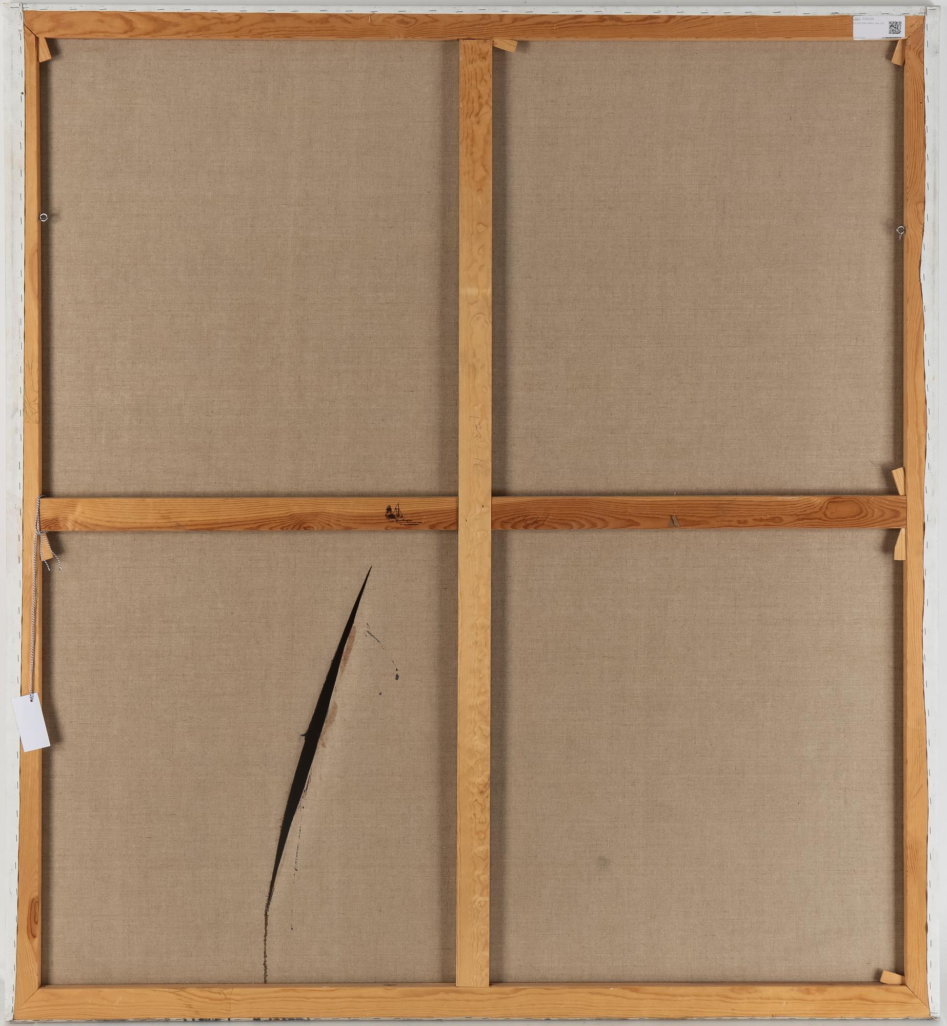 CLAES EKLUNDH, olja på duk, ej signerad.