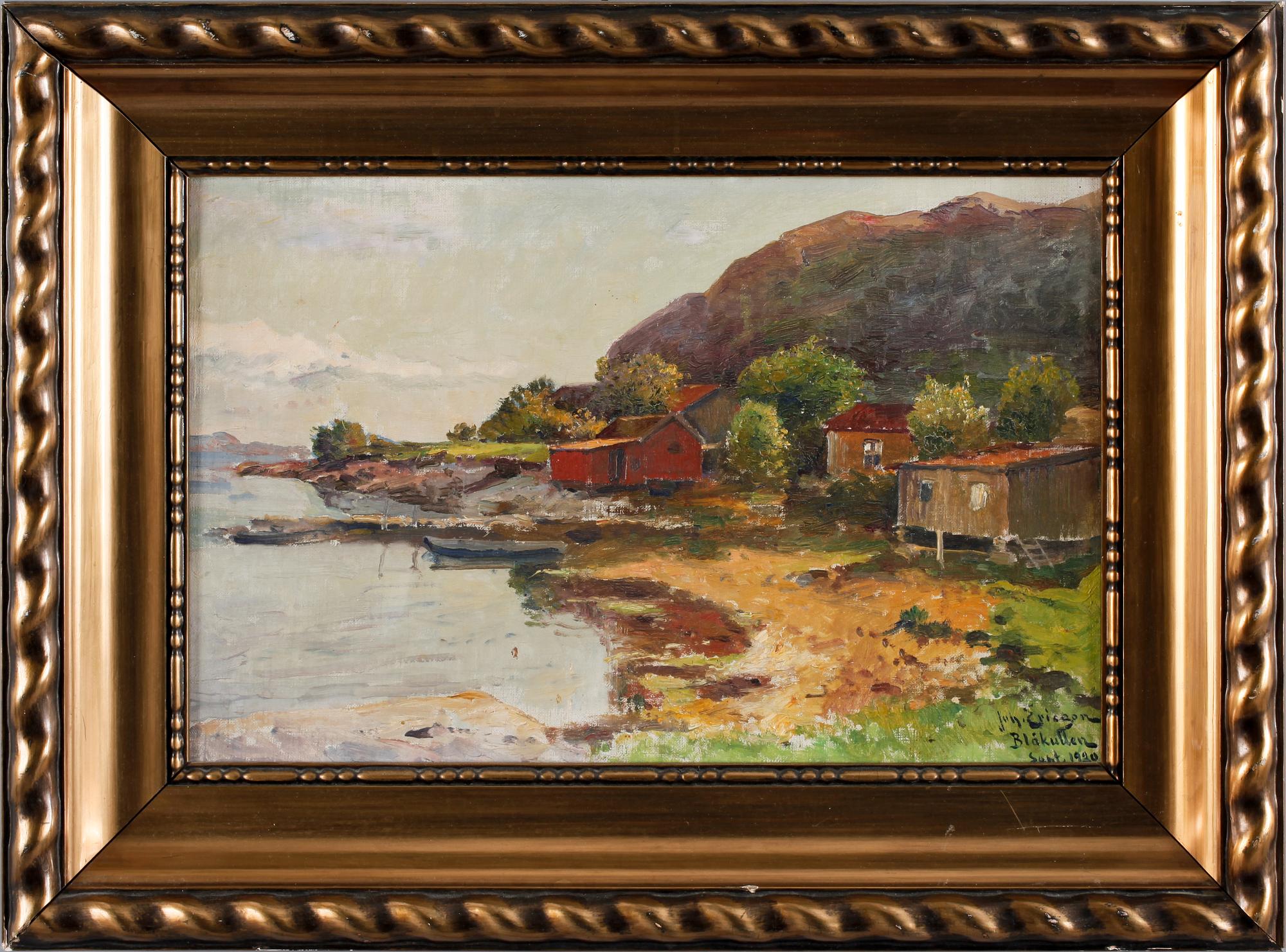 JOHAN ERICSON, olja på duk. Sign och dat 1930.