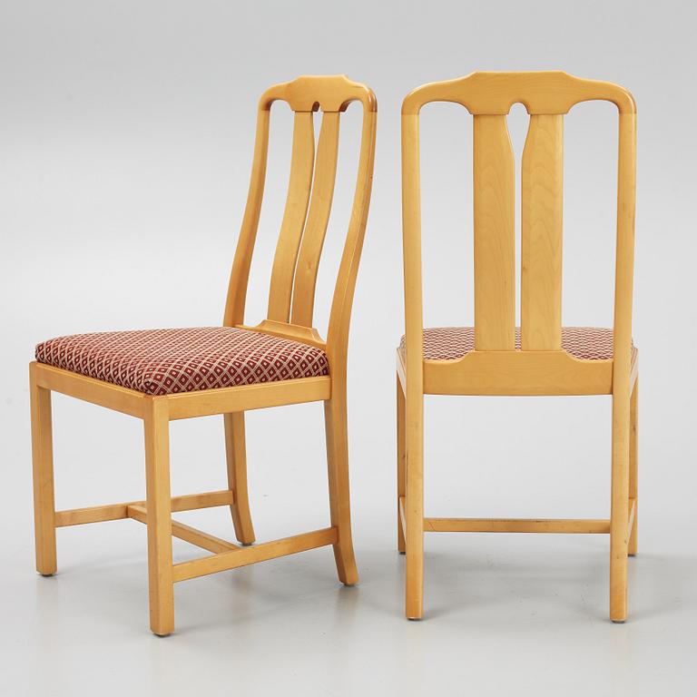 Carl Malmsten, a set of ten 'Ambassadör' chairs, Åfors Möbelfabrik AB, Sweden.