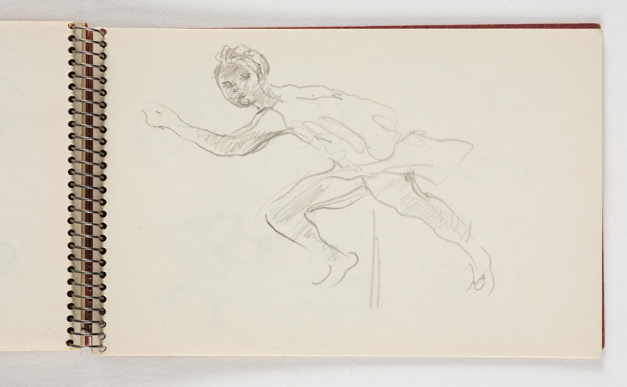 Lotte Laserstein, 10 små skissblock med teckningar.