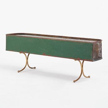 Josef Frank, attributed to, a brass planter on stand, probably Firma Svenskt Tenn 1930s.