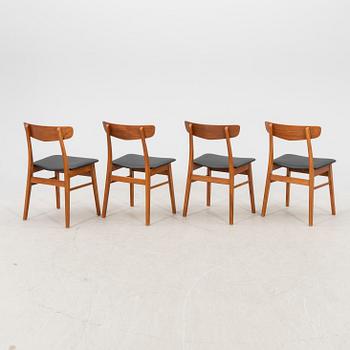 A set of 10 1960s Farstrup teak dining chairs.