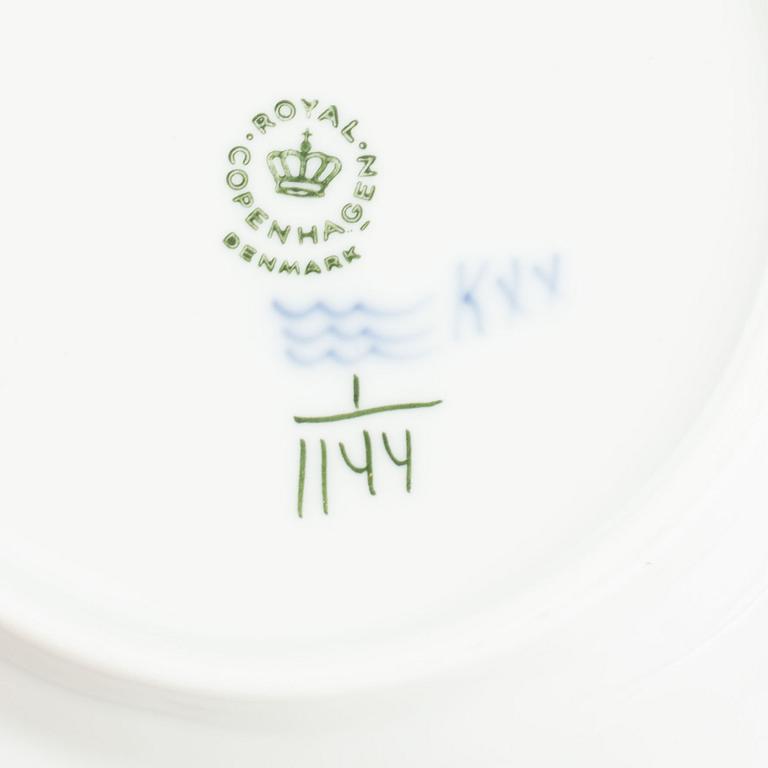 A 33-piece porcelain coffee service 'Musselmalet', Royal Copenhagen, Denmark.