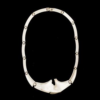 BJÖRN WECKSTRÖM, collier, "Korssjö", silver. Lapponia 1989.