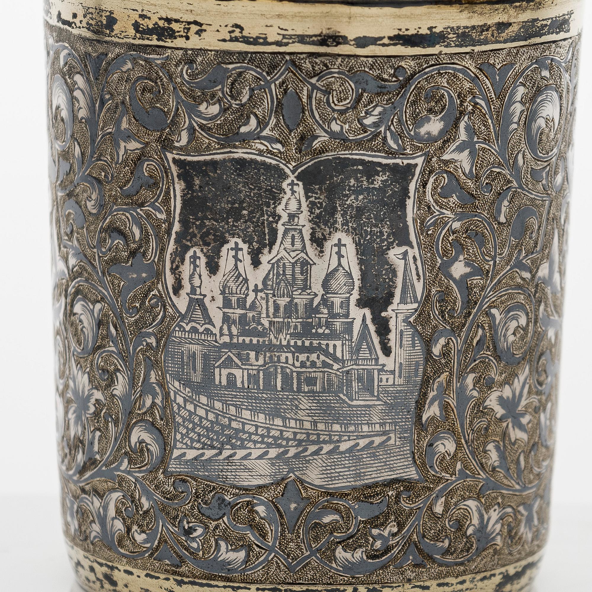 Pikari, hopea ja niello, Moskova 1855.