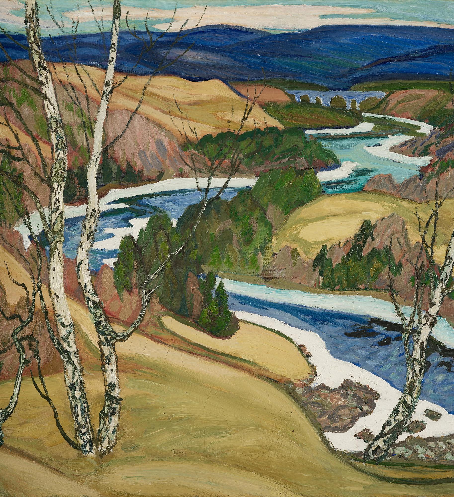 Helmer Osslund, "Islossning Ångermanälven".