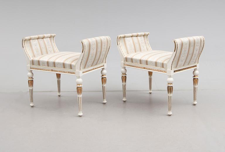 BANKETTER, 1 par, empirestil, 1900-talets första hälft.