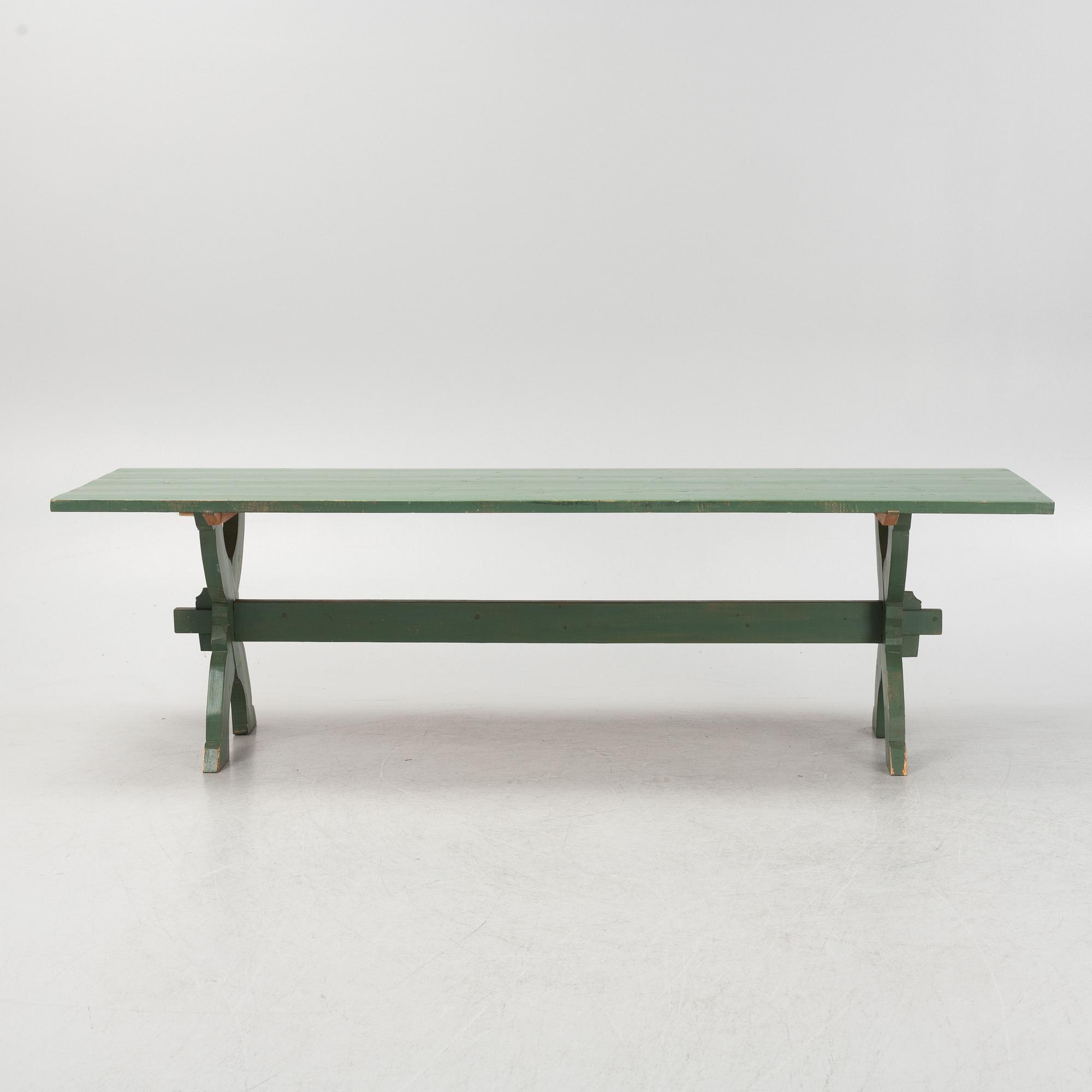 Dining table, folk style 20th century.