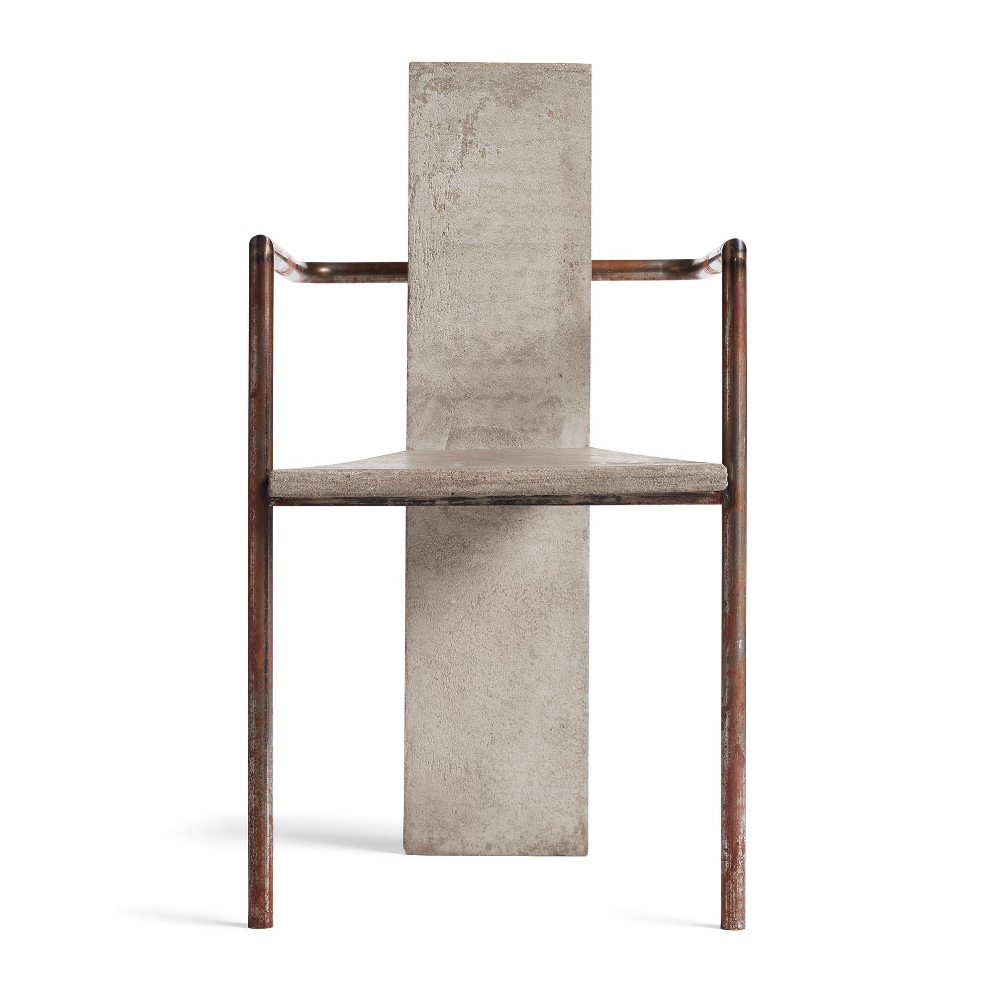 Jonas Bohlin, a 'Concrete' armchair, Källemo, Värnamo, Sweden post 1981.