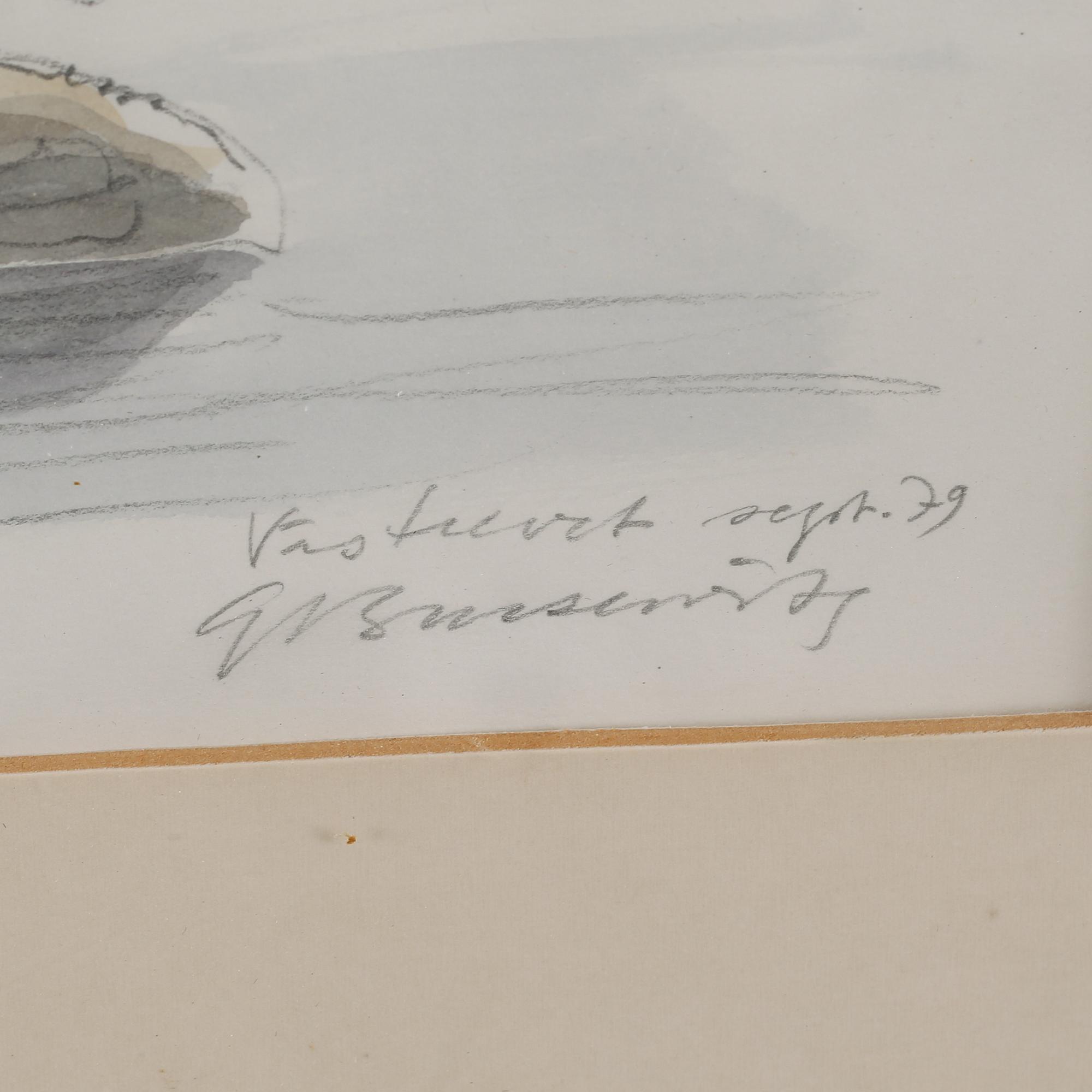GUNNAR BRUSEWITZ, akvarell, signerad och daterad -79.