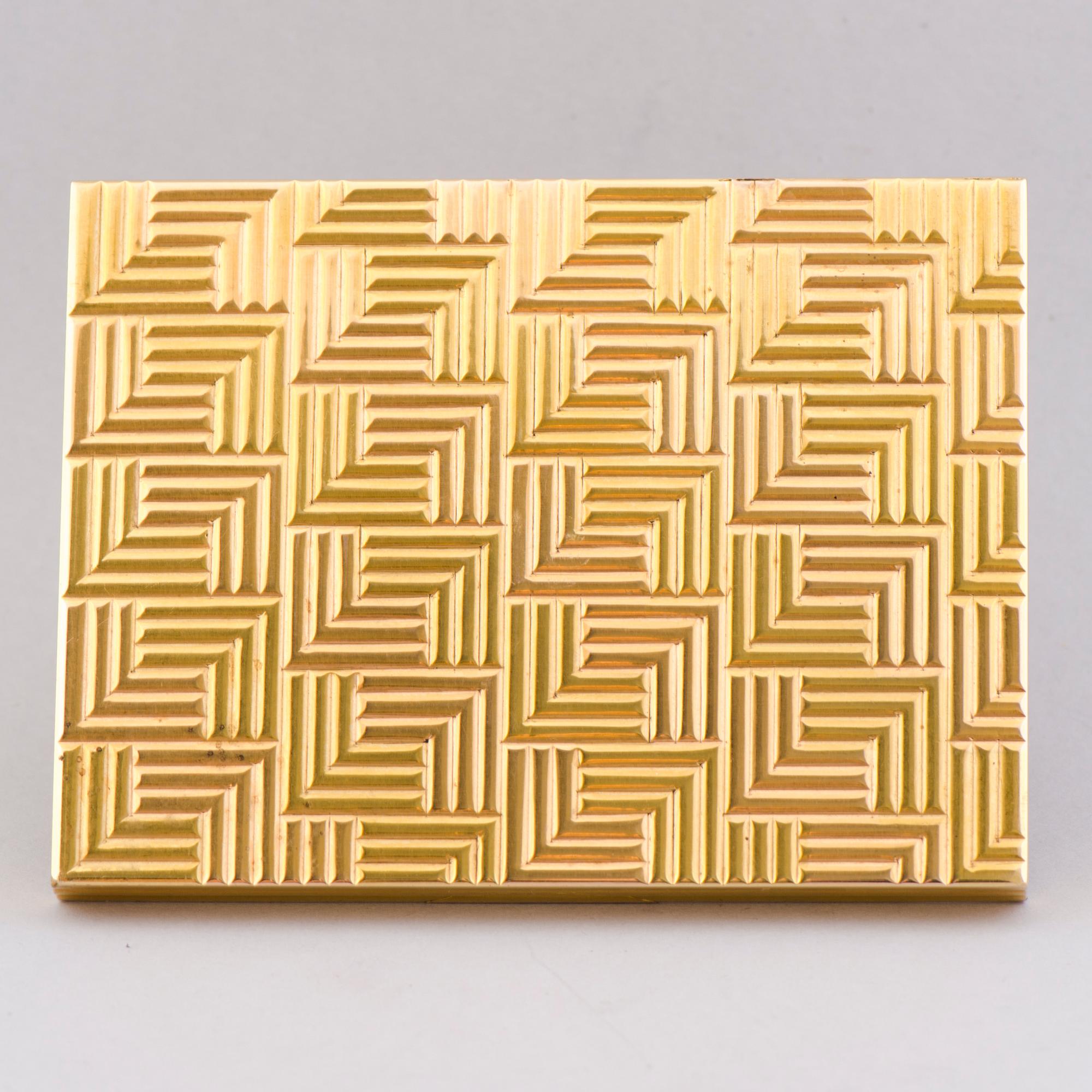 Cartier, RASIA, 18K puna- ja keltakultaa. Cartier Lontoo 1936.