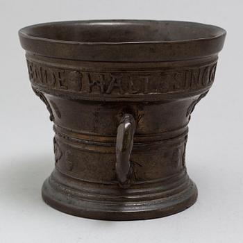 A North European Renaissance mortar dated 1581.