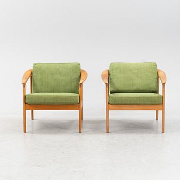 Folke Ohlsson, a apir of 'Monterey' armchairs, Bodafors, Sweden 1962.