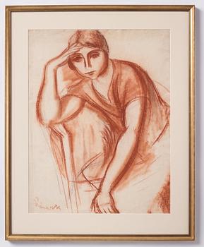 Isaac Grünewald, Seated woman.