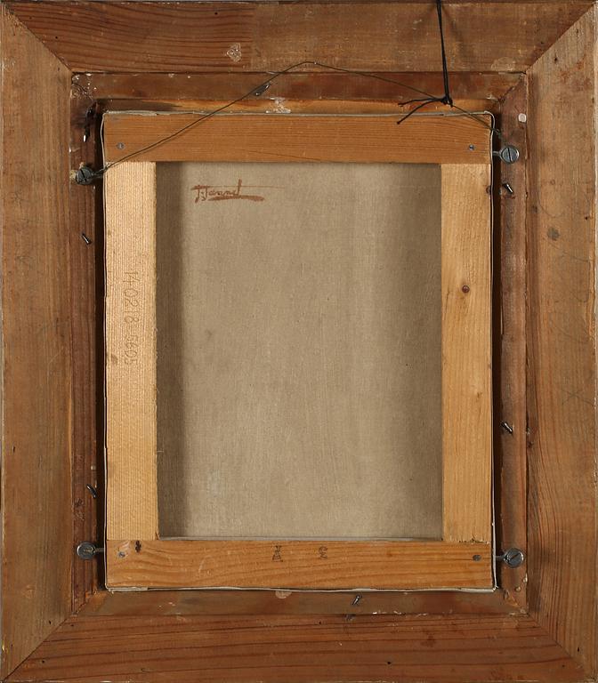 OKÄND KONSTNÄR, olja på duk, 1900-tal, otydligt signerad Jannel.