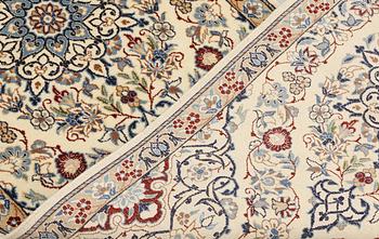 Gallery carpet, Nain, part silk, so-called 9LAA, ca  287 x 60 cm.