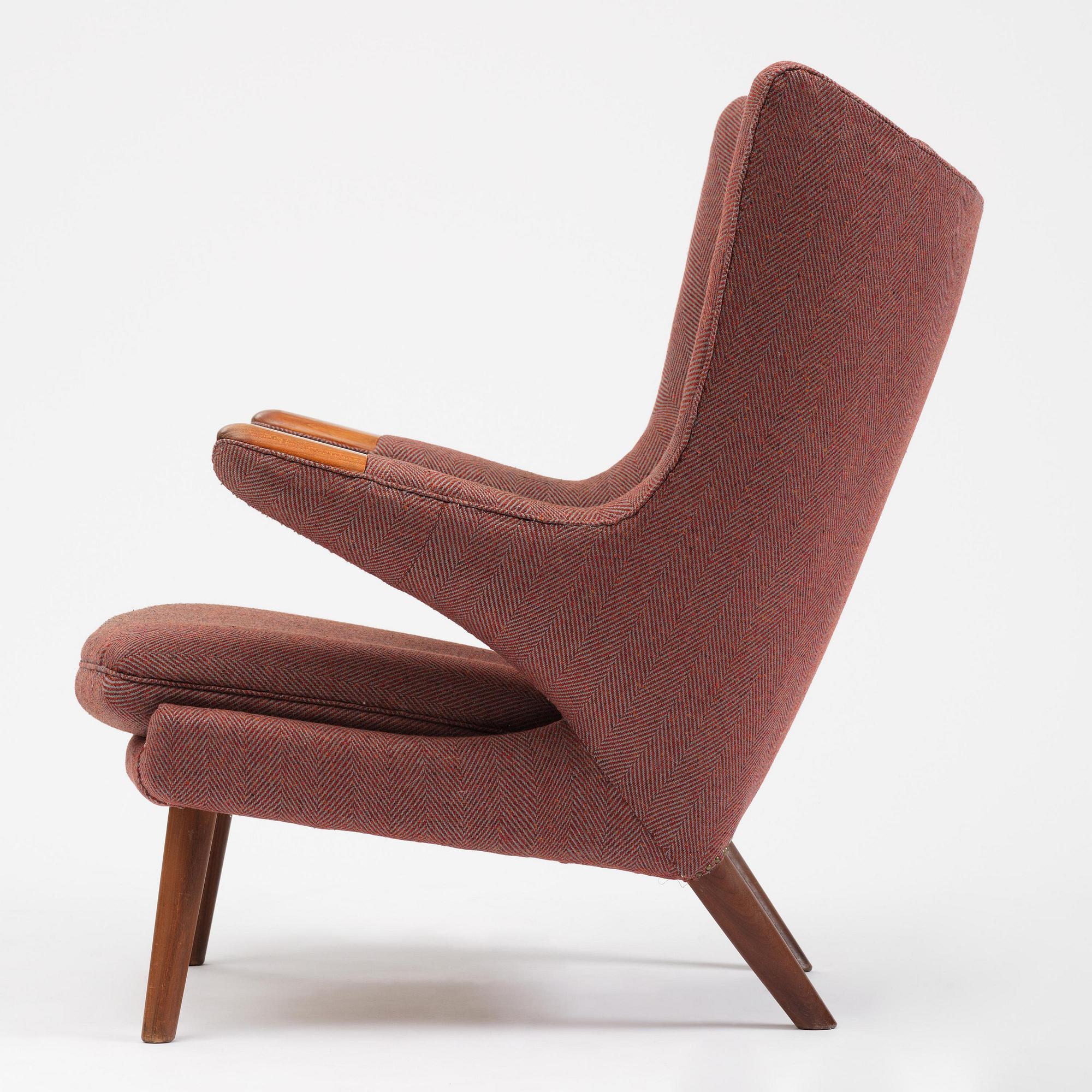 Hans J. Wegner, fåtölj, "Bamse", AP-stolen, Danmark, 1950-60-tal.