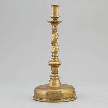 LJUSSTAKE, brons, 1600-tal.