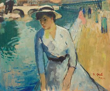 248. Francois Gall, Lady by the river.