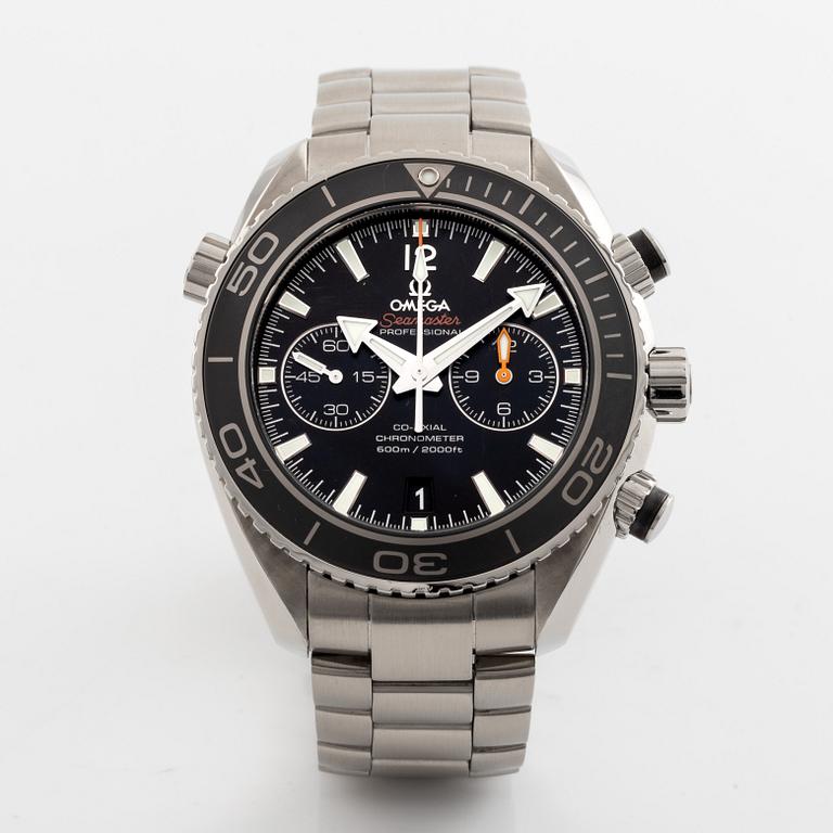 Omega, Seamaster, Planet Ocean 600M, chronometer, wristwatch, chronograph, 45,5 mm.