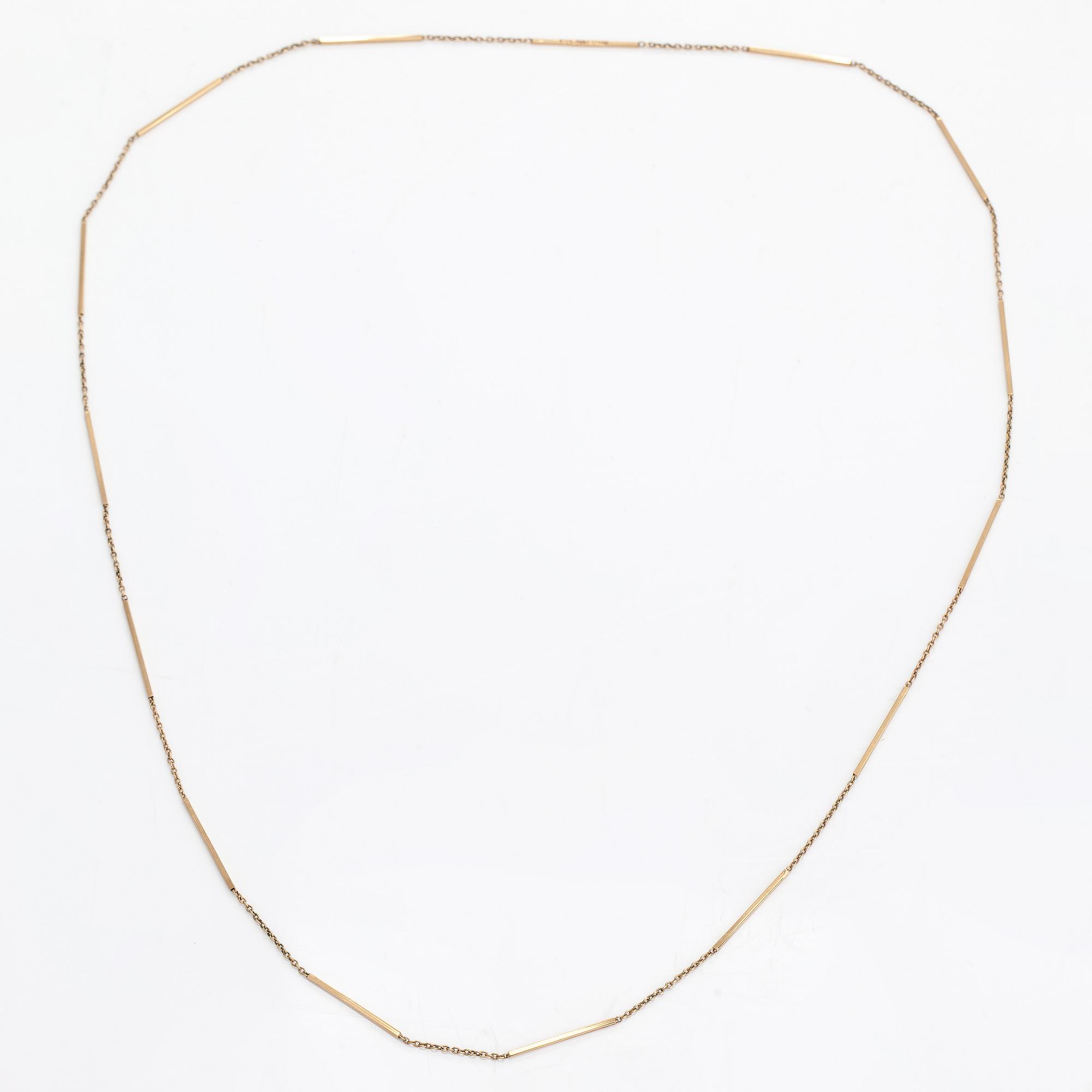 A 14K gold necklace. Westerback, Helsinki 1970.