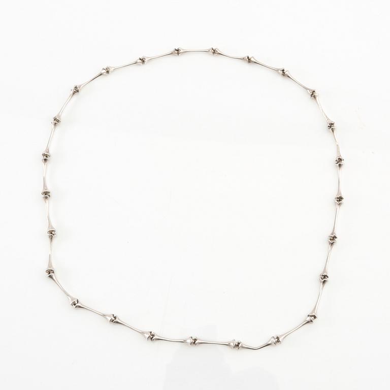Björn Weckström, halsband silver "Aranda" Lapponia 1984.