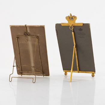 Royal Photographs, 2 pieces, Gustav V.