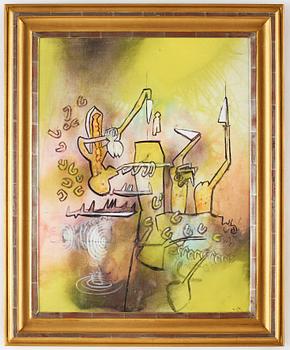 Roberto Matta, "Vision cosmique rouge".