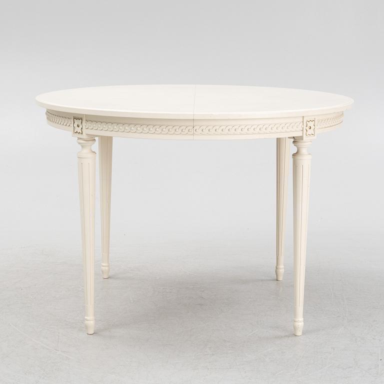 A Gustavian Style Dining Table, second half of the 20th century.