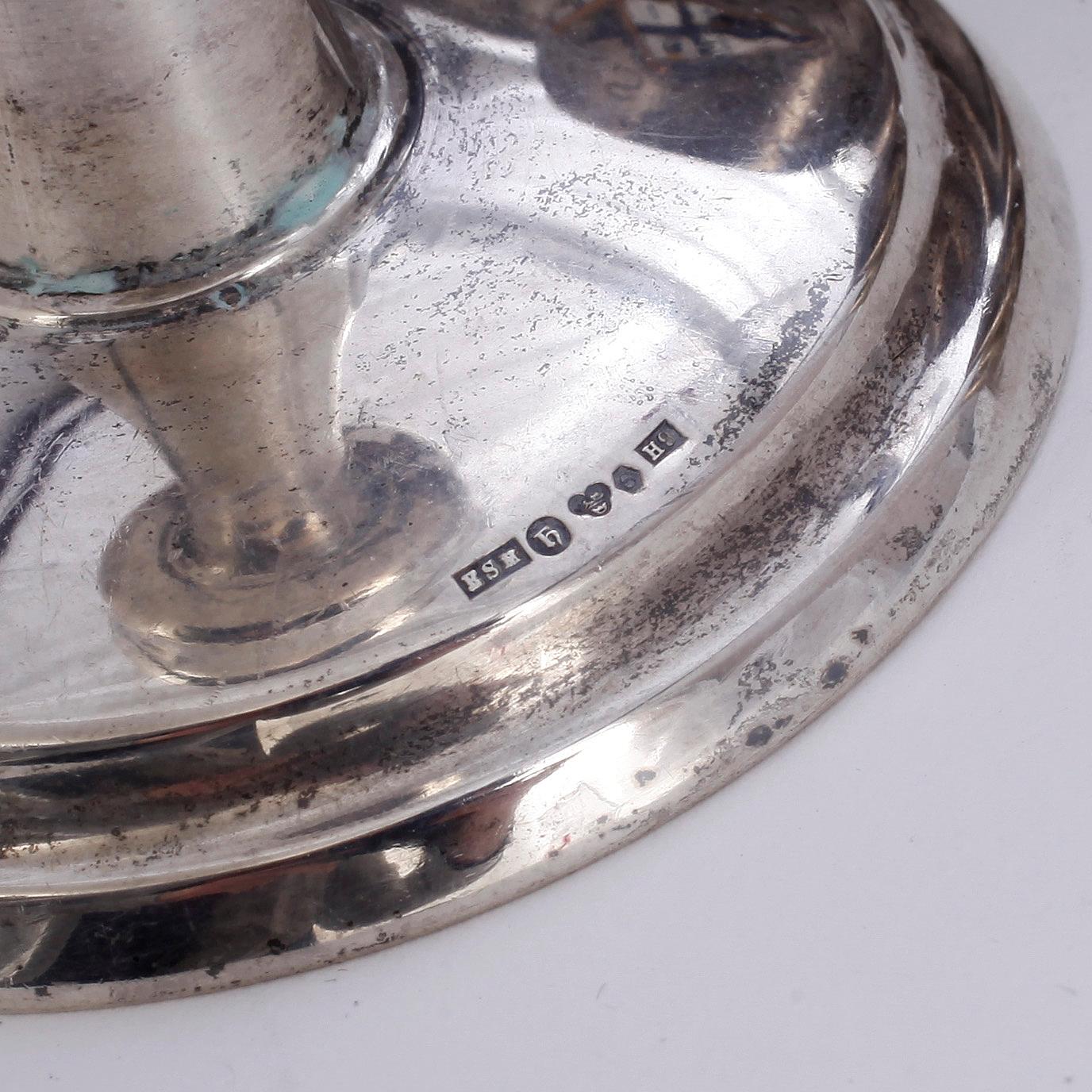 PARTI SILVER, 15 delar, bla CG Hallberg, Stockholm 1912. Total vikt 1014 gram.