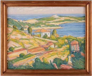 Karl Nordström, "Villefranche, vin och blomsterodling".