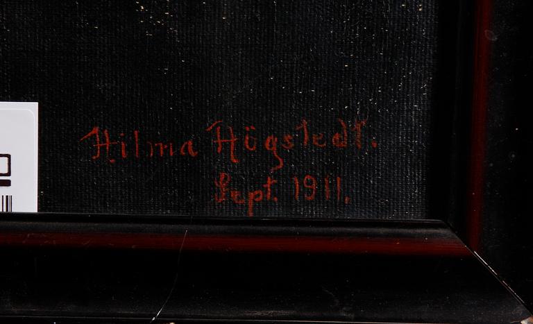 OKÄND KONSTNÄR, sign och dat Hilma Högstedt, sept, 1911.