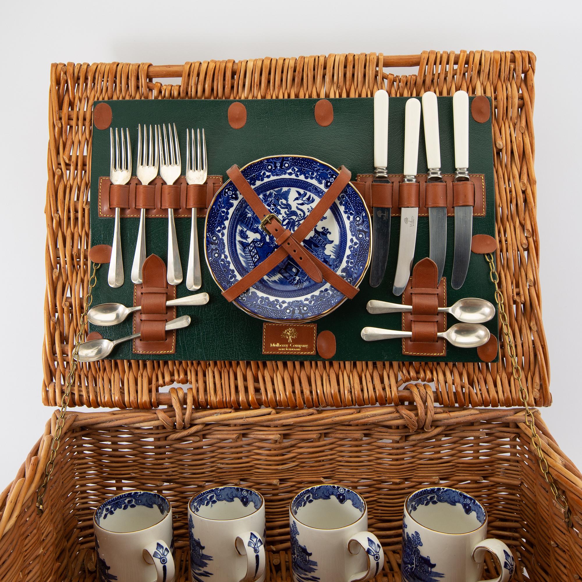 Picknickkorg Mulberry England sent 1900-tal.