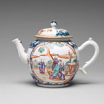 829. A large famille rose punch pot, Qing dynasty, Qianlong (1736-95).