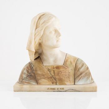 A sculpture, "Jeanne D'Arc".