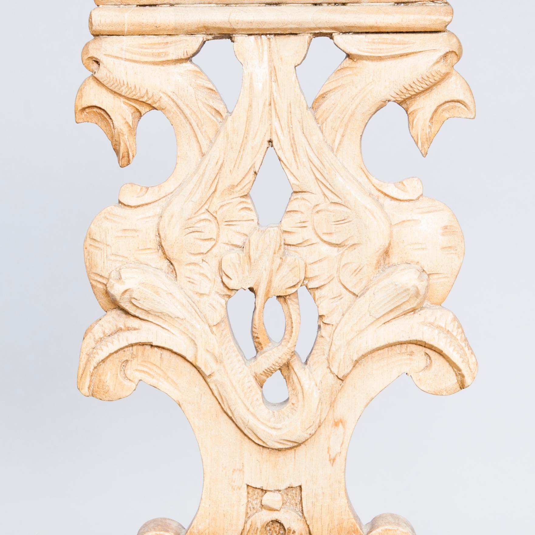 PUDERSTOL / SKRIVBORDSSTOL, renässansstil, 1800-talets slut.