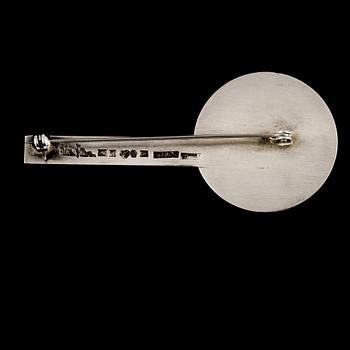 BROSCH, sterlingsilver, Wiwen Nilsson, Lund, 1974. Vikt 13 g.