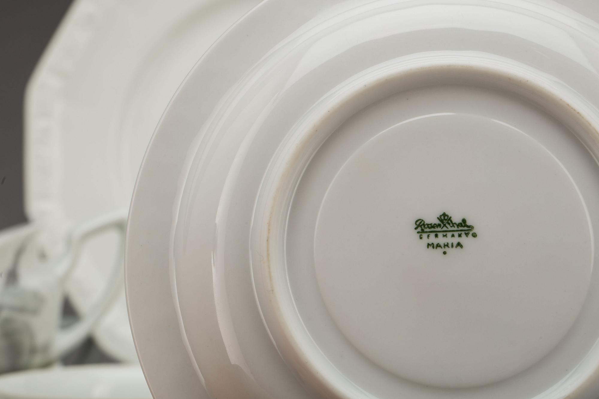 KAFFESERVIS, 19 delar, "Maria Björnbär", porslin, Rosenthal.