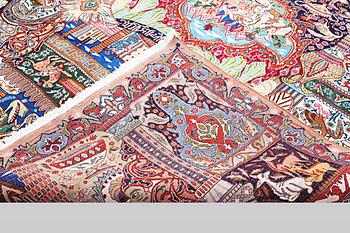 A carpet, Kashmar, ca 390 x 300 cm.