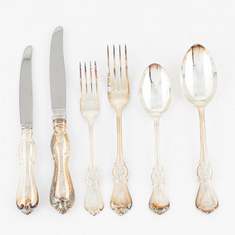 Cutlery set, 72 pieces, silver, "Olga", SABE, 1993-95.