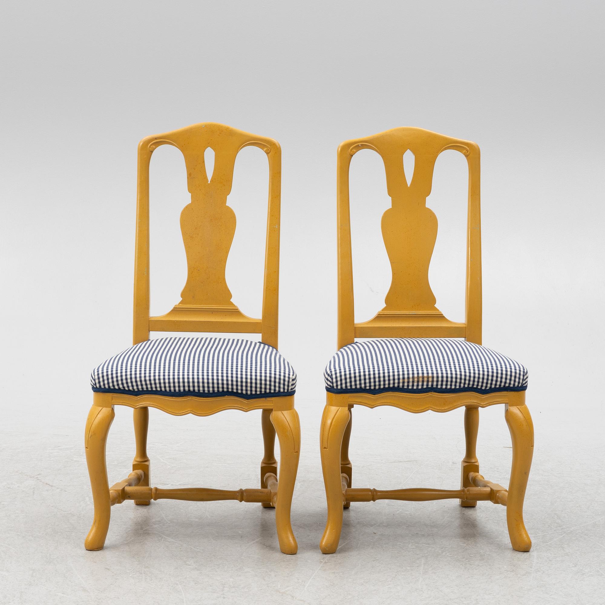 Chairs, 6 pcs, Rococo style, second half of the 20th century.