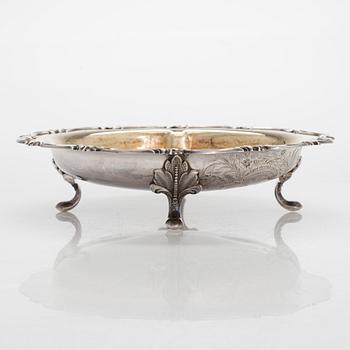 Skål, silver, delvis förgylld, Kultateollisuus, Åbo, 1929.