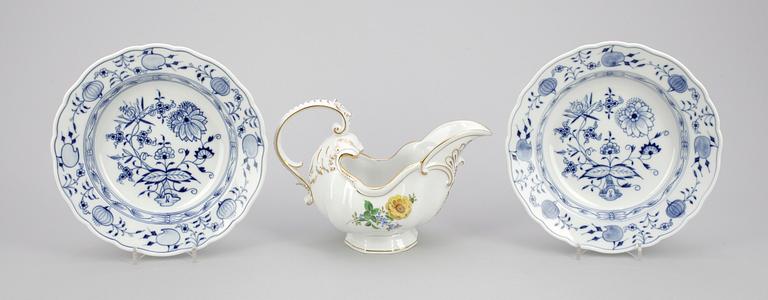 PARTI PORSLIN, 5 delar, Meissen, 1900-tal.