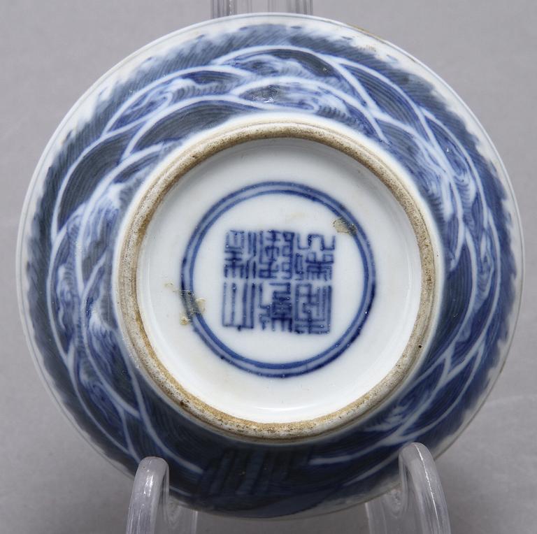 PARTI PORSLIN, 4 delar, Kina, bl. a. 1700-tal.
